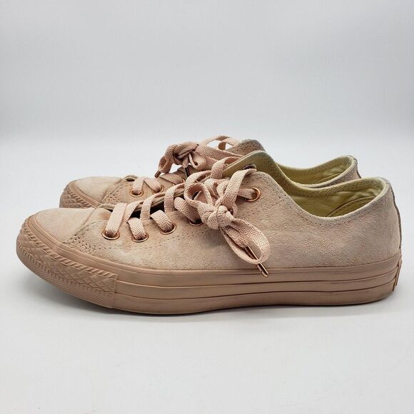 Converse All Star Shoes Womens Size 8 Pink Suede Low Top Lace Up Classic 15841C - Picture 5 of 12